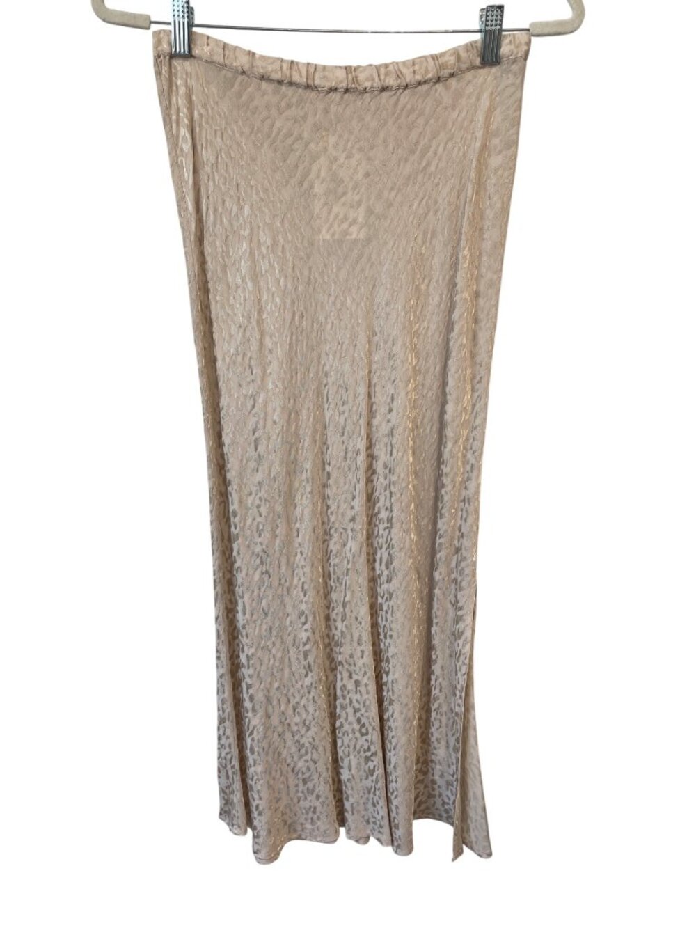Young Fabulous & Broke Felicity Skirt Small Side Slit Jacquard Sea Salt Chic NEW
